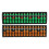 Traditional Abacus 2-Pack, Plastic Educational Math Tool for Kids, Green and Brown 1