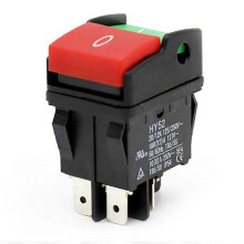 Industriële drukknopschakelaar 4-pins IP54 water- en stofdicht HY52, compatibel met mechanische apparaten.