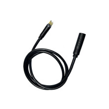 Motor Extension Cable Compatible with Hub Motors 90cm 16+24 AWG Gold Waterproof Black