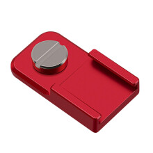 Adaptador de Sapata Quente em Metal, Sapata Fria em Liga de Alumínio Anodizado Vermelho com Rosca 1/4-20 para Acessórios de Câmera