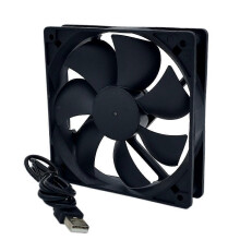 DC borstelloze koelventilator 120x120x25mm 5V 0.25A 2-pins connector 2200RPM Geluidsarm voor computerbehuizingen, voedingen en elektronica