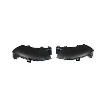Buitenbekleding voorbumper, compatibel met Mercedes GLC300 2016-2019 X253, zwart ABS-materiaal, 2 stuks (links en rechts).