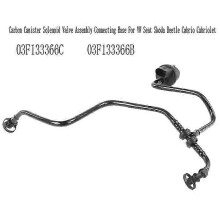 Carbon Canister Solenoid Valve Assembly Connecting Hose, Black Plastic, compatible with Seat Cabriolet, Part Number 03f133366b 03f133366c