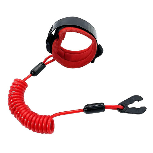 Universal Boat Kill Switch Lanyard, 160cm Floating TPU Outboard Engine Safety Tether Cord