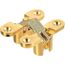 2 ks neviditeľných skrytých krížových pántov, zliatina zinku 43x36x12mm, otváranie 180 stupňov pre drevené a kovové dvere