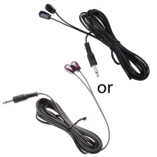 3.5mm Dual IR Infrared Remote Control Receiver Extension Cord, 300cm PVC Cable for IR Extender Repeater System