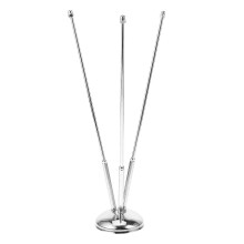Metal Flagpole with Base for Desktop Meeting Room V Shaped Flag Stand