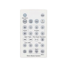 Remote Control Compatible with B1 Wave Music Multidisc Player System ABS White