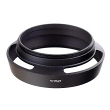 49-mm-Metall-Gegenlichtblende mit Belüftung, kompatibel mit Leica-Objektiven, schwarz, Schraubverschluss