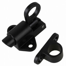Self-Closing Latch Bolt, Aluminum Alloy Spring-Loaded Window Door Lock with Pull Ring