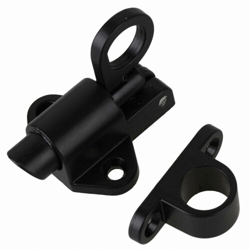 Self-Closing Latch Bolt, Aluminum Alloy Spring-Loaded Window Door Lock with Pull Ring