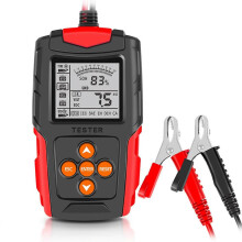 Tester akumulatorów samochodowych 12V 24V, cyfrowy analizator LCD z wieloma normami, do samochodów motocykli ciężarówek