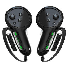 Compatibel met Meta Quest 3 controllerhoes met verstelbare knokkelband.