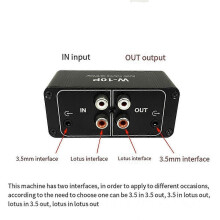 3,5 mm przenośny przedwzmacniacz z regulatorem głośności W-10P stereo, dwukanałowy minibalans