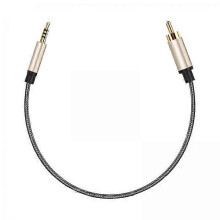 Koaxial-Audiokabel 3,5mm Klinke auf Cinch, 5er-Pack, Zinklegierungsgehäuse, Nylon-Gewebemantel, kompatibel mit HDTV SPDIF Koaxialgeräte