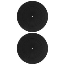 Silikon-Schallplattenmatte, kompatibel mit Plattentellermatten, Ersatzmatten, 8er-Pack
