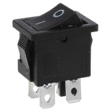 DPST-tuimelschakelaar, 4 pinnen, aan/uit, 2 standen, 10A/125V, 6A/250V AC, waterdicht.