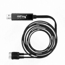 USB-auf-5-PIN-DIN-MIDI-Interface-Adapterkabel für PC und Laptop, 1 Eingang, 1 Ausgang, 16 Kanäle, kompatibel mit Windows und macOS