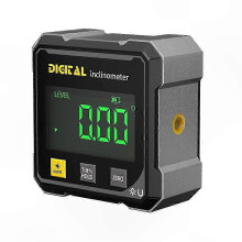 4-Sided Magnetic Digital Inclinometer with Dual Laser Level, High Precision Angle Measurement, USB Rechargeable
