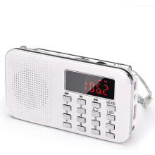 Przenośne radio AM FM z odtwarzaczem MP3, akumulatorem 1200 mAh, automatycznym skanowaniem stacji, światłem LED