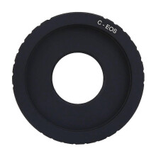 Adapterring für C-Mount-Objektive auf Canon EOS EF, kompatibel mit Canon DSLR-Kameras für manuelle Fokussierung und Blendensteuerung