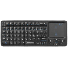 Rii K06 Mini Bluetooth-toetsenbord met achtergrondverlichting, 2,4 GHz draadloze verbinding en IR-leerfunctie.
