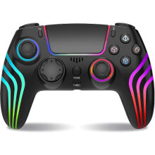 Wireless Controller Compatible with PS4 PS4 Pro PS4 Slim PC with LED Lighting Dual Vibration Ergonomic Design