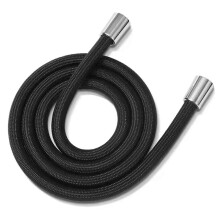 Duschschlauch 1,5 m/2,0 m, flexibel, knickfest, universeller Ersatz für Handbrausen, schwarz