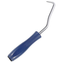 Stalen wapeningshaak met kunststof handvat voor de bouw, blauw, 21,5 x 2,5 x 2,5 cm