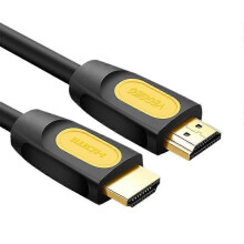 HDMI 2.0-Kabel, kompatibel mit Fernseher, Monitor und Projektor, 4K 60Hz HDR 18 Gbit/s, vergoldet