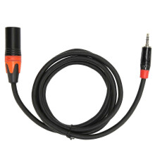 3.5mm to XLR Male Cable 1.5m Compatible with Cell Phone Laptop to Mixer Speaker