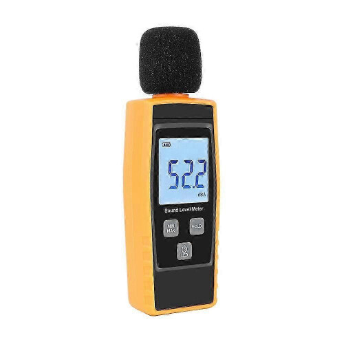 Sound Level Meter 30-130 dB with Backlit LCD, Data Hold & Auto Shutdown