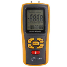 Digitales Manometer GM510 mit LCD-Anzeige, 11 wählbare Einheiten, USB-Datenhaltefunktion und Schnittstelle