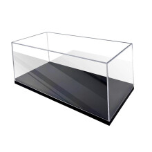 Acryl-Vitrine für Modellautos im Maßstab 1:18, stapelbare, staubdichte, transparente Box