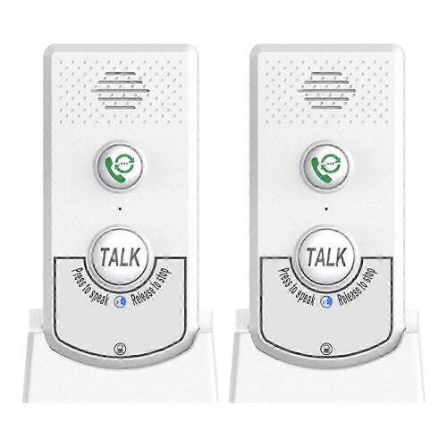 Wireless Intercom System 300m Range Slim Design 1800mAh Battery 38 Ringtones