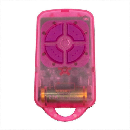 Garage Door Remote Control Compatible with PTX4 SecuraCode 433MHz Rolling Code 4-Button Pink