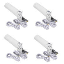 4x 4G LTE Antenne SMA Outdoor 10-12dBi Dual Connector Kompatibel mit 3G 4G Router Modem