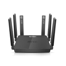 4G 5G LTE mobiele wifi-router met 6 aansluitingen, simkaartsleuf, batterij, ondersteunt 32 gebruikers voor Europese frequentiebanden.