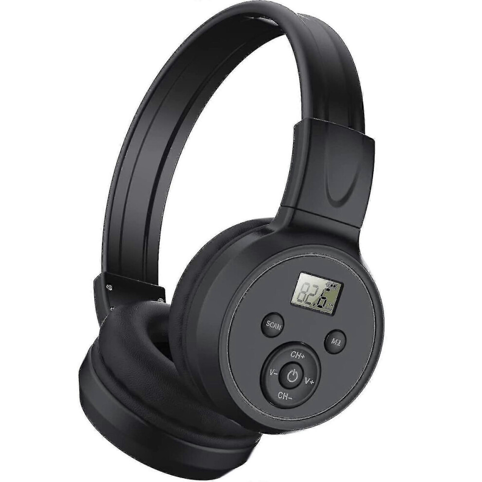 Foldable Fm Radio Headset With 50-108Mhz Reception, 3.5Mm Aux Cable, Rechargeable Battery 6944168405168