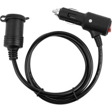 Prolunga per accendisigari da 12 V, cavo 16 AWG, con spia luminosa e copertura antipolvere.