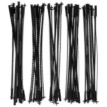 127mm Pin End Scroll Saw Blades 60-Piece Set, 10/15/18/20/24 TPI, Carbon Steel, Compatible with Most Scroll Saws