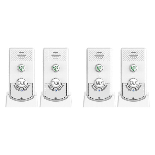 Wireless Intercom System 300m Range Slim 18mm Design for Home Office Elderly Care