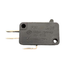 Microschakelaar voor magnetrondeur, compatibel met KW7, gemaakt van stevig ABS-kunststof en metaal, 16A 250V