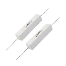 20W 8 Ohm keramische draadgewonden weerstand, 5% tolerantie, verpakking van 2 stuks