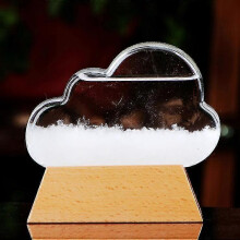 Wetterstation für Zuhause, Wolken-Wetterglas im historischen Design, Flüssigkeitsbarometer zur Wettervorhersage