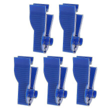 Dialysis Clamp Blue Tubing Clip for Peritoneal Dialysis Flow Control, 5-Pack
