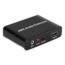 Ekstraktor dźwięku HDMI ARC z optycznym adapterem współosiowym SPDIF 192 kHz 5.1-kanałowym, kompatybilny z telewizorami Sony, Samsung, LG
