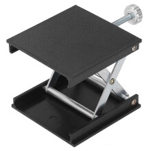 Piattaforma di sollevamento da laboratorio 90x90 mm in lega di alluminio, regolabile manualmente in altezza, strumento di misurazione