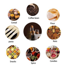 Clear Glass Bottles, Glass Food Storage Containers with Airtight Round Cork, for Candy, Nut, Spice, Coffee Bean,9 X 10cm