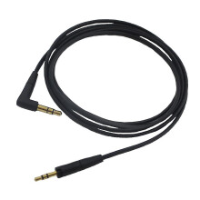 Cavo per cuffie compatibile con Sennheiser HD400S HD350BT HD450BT, 2,5 mm, rame privo di ossigeno, 135 cm, nero.